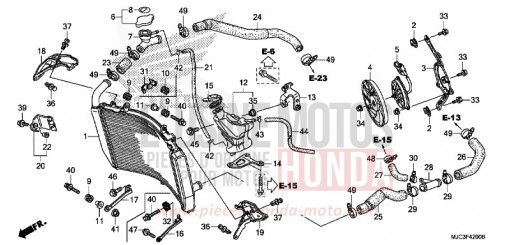 RADIATEUR CBR600RRD de 2013